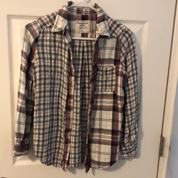 Abercrombie & Fitch Tops - Abercrombie patchwork flannel